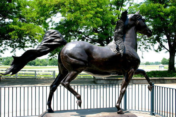 Spirit of the American Morgan Horse statue at Kentucky Horse Park. Lexington, KY.