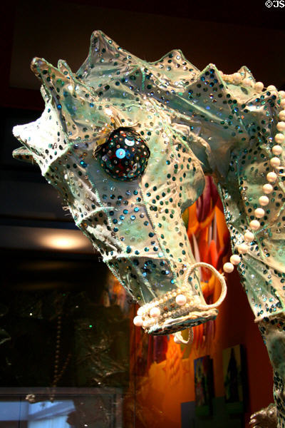 Mardi Gras seahorse at Louisiana State Museum. Baton Rouge, LA.