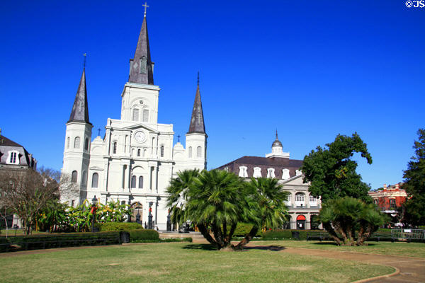 St Louis Cathedral on Jackson Square. New Orleans, LA.