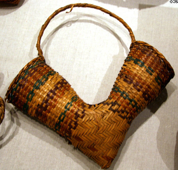 Choctaw Indian elbow basket (20thC) at Cabildo Museum. New Orleans, LA.