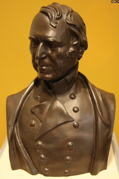Portrait bust of Zachary Taylor by Roman Bronze Works at Cabildo Museum. New Orleans, LA.