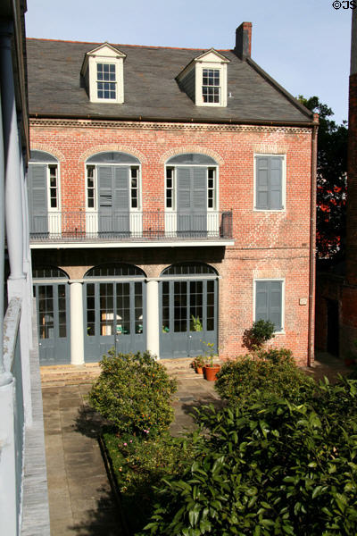 Rear of Hermann-Grima House. New Orleans, LA. On National Register.