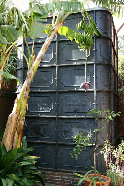 Cast iron cistern at Hermann Grima House. New Orleans, LA.