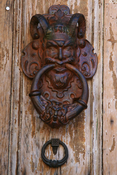 Devil door knocker (1300 Chartres St.). New Orleans, LA.