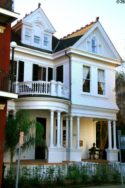 White shingled house (1004 Esplanade Ave.). New Orleans, LA.
