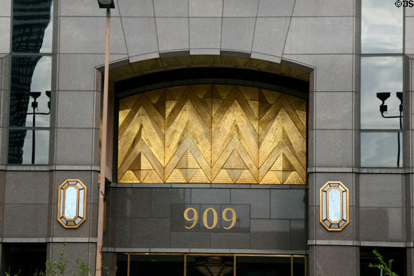 Decorative details of First Bank & Trust Tower. New Orleans, LA.
