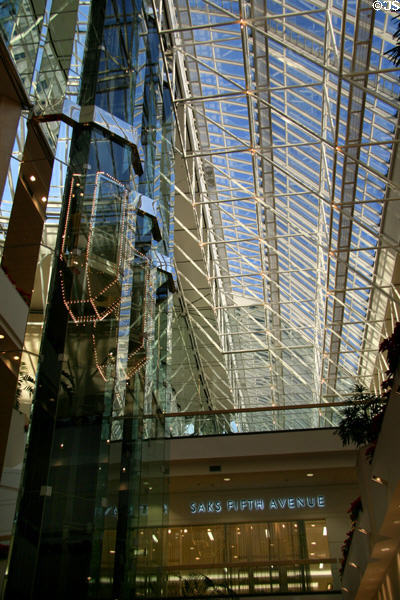 Atrium within One Canal Place. New Orleans, LA.