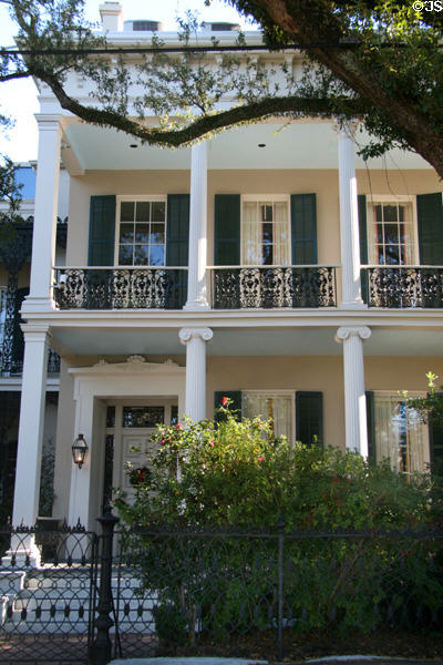 Brevard House / Rosegate / Anne Rice House (1857) (1239 1st St. at Chestnut) in Garden District. New Orleans, LA. Style: Greek Revival & Italianate.