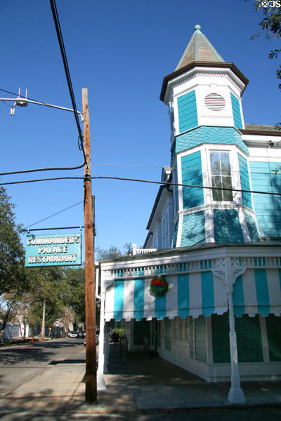 Commander's Palace Restaurant (1880s) (1403 Washington Ave.) in Garden District. New Orleans, LA.