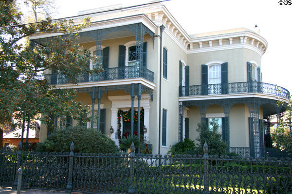 Colonel Short's Villa (1859) (1448 4th St.) in Garden District. New Orleans, LA. Style: Italianate. Architect: Henry Howard.