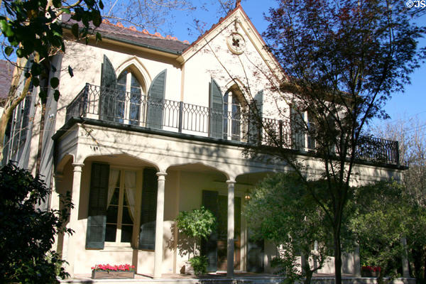Briggs-Staub house (2605 Prytania St.) in Garden District. New Orleans, LA. Style: Gothic Revival.