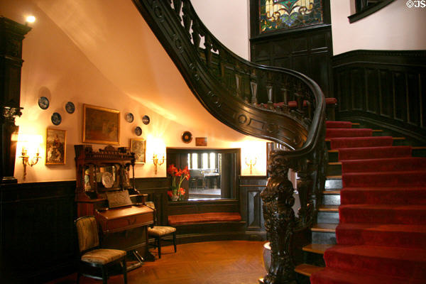 Staircase in Van Benthuysen-Elms Mansion. New Orleans, LA.