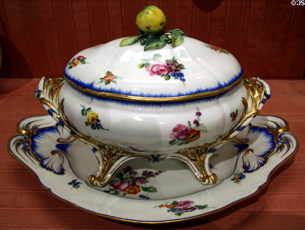 Porcelain tureen (c1740-56) by Vincennes Porcelain Manufactory of France at New Orleans Museum of Art. New Orleans, LA.