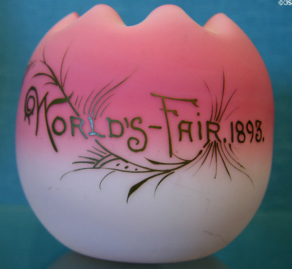Flower globe (c1893) made for World's Columbian Exposition by Mount Washington Glass Company of New Bedford, MA, at New Orleans Museum of Art. New Orleans, LA.