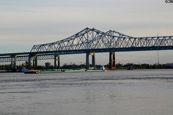 Crescent City Connection Bridge structure. New Orleans, LA.