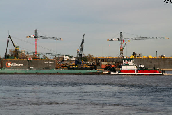 Floating dry docks at Algiers opposite New Orleans. New Orleans, LA.