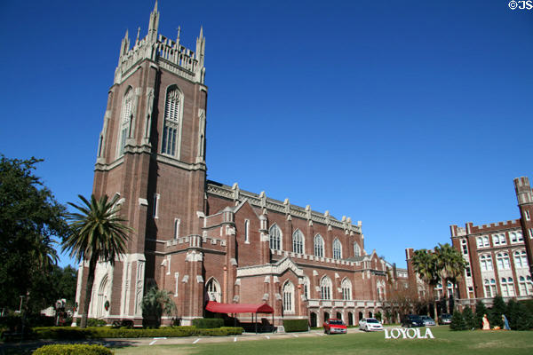 Church of the Most Holy Name of Jesus (1913) at Loyola University. New Orleans, LA. Style: Gothic Revival.