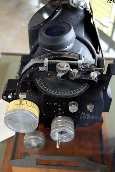 Norden Bombsight side view at National World War II Museum. New Orleans, LA.
