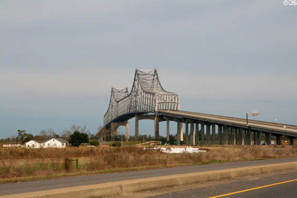 State route 3213 bridge over Mississippi River near Vacherie. LA.