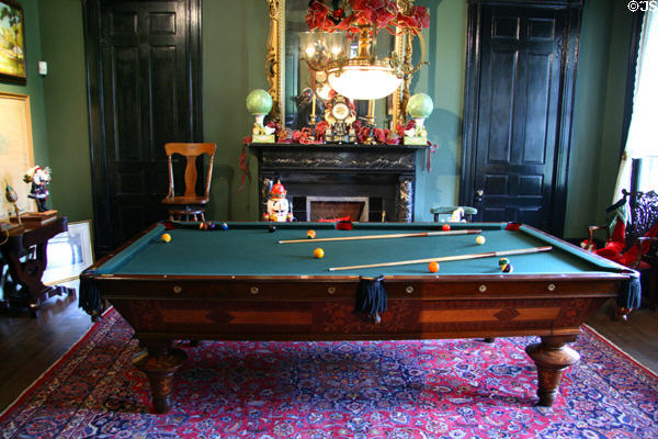 Billiard room at Houmas House. Burnside, LA.