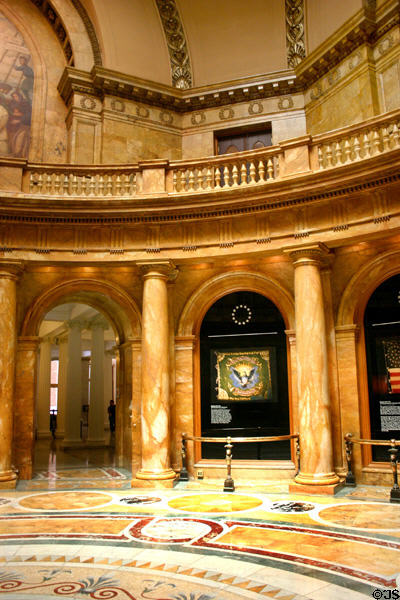 Rotunda of Massachusetts State House. Boston, MA.