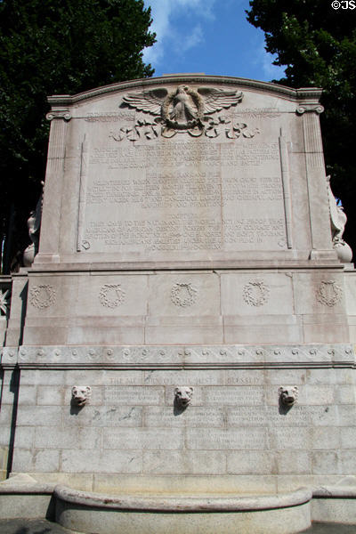 Augustus Saint-Gaudens carvings on 54th Mass. Volunteer Infantry Regiment Memorial at Massachusetts State House. Boston, MA.