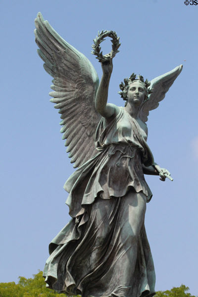 Winged Victory Statue (1867) by Rauch (Monument Sq.). Lowell, MA.
