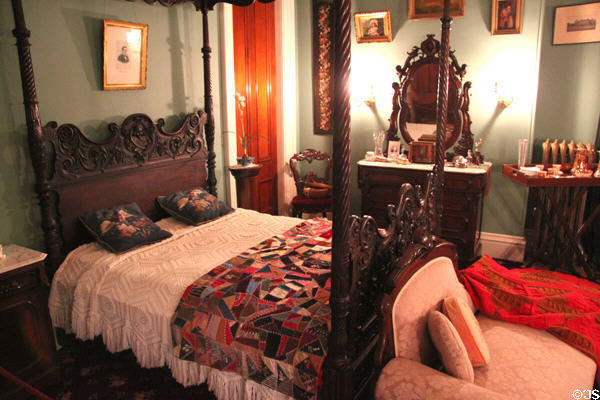 Bedroom at Fall River Historical Society Museum. Fall River, MA.