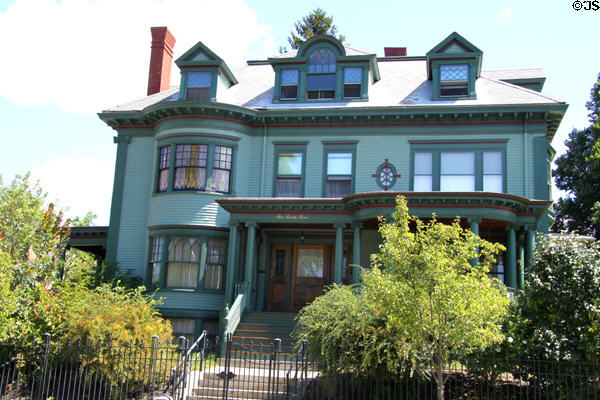 Dana Dwight Brayton House (c1901) (577 Rock St.). Fall River, MA. Style: Colonial Revival.