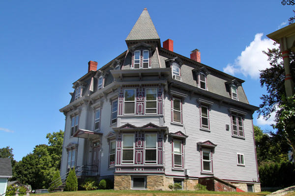 Franklin L. Almy House (1883) (685 Rock St.). Fall River, MA. Style: Queen Anne, Second Empire.