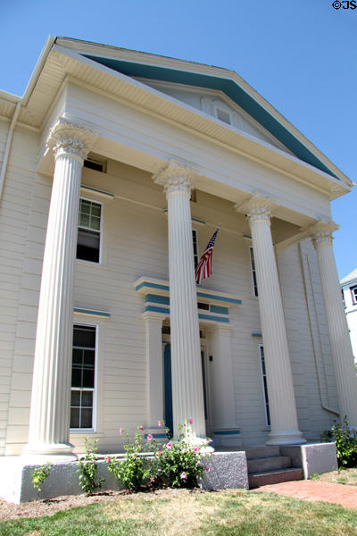 Benjamin Wardwell House (1845) (556 High St.). Fall River, MA. Style: Greek Revival.