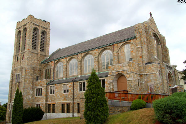 United Presbyterian Church (1924) (414 Rock St.). Fall River, MA. Style: Gothic Revival.
