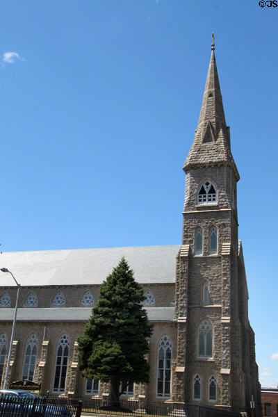 St Mary of the Assumption Cathedral (1852) (407 Spring St.). Fall River, MA. Style: Gothic Revival. Architect: Patrick Charles Keeley + Maginnis & Walsh.