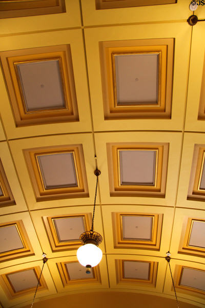 Ceiling of Old Bank New Bedford Whaling National Historical Park Visitor Center. New Bedford, MA.