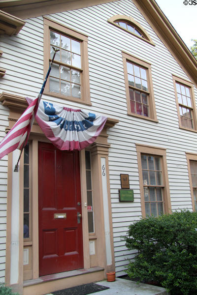 Abijah Hathaway house (1846) (66 N. 2nd St.). New Bedford, MA. Style: Greek Revival.