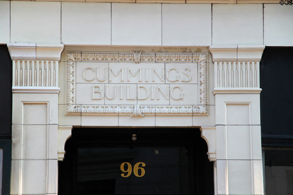 Cummings building entrance (96 William St.). New Bedford, MA.