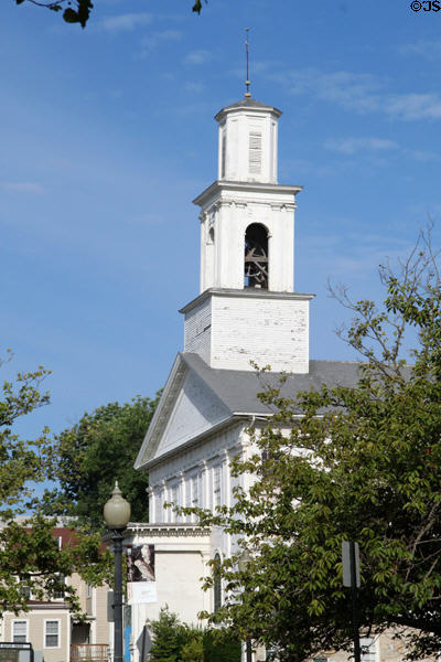 First Baptist Church (1829) (149 William St.). New Bedford, MA. Style: Federal. On National Register.