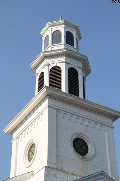 Tower of former First Universalist Church (1855). New Bedford, MA.
