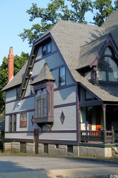 Thomas H. Knowles House (1889) (402 County St.). New Bedford, MA. Style: Victorian Gothic.