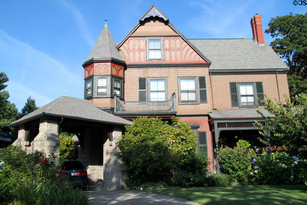 Charles W. Clifford House (1881) (78 Orchard St.). New Bedford, MA. Style: Queen Anne.