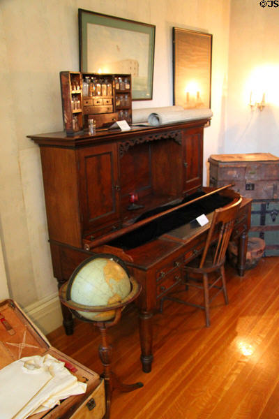 Writing desk with medical chest at Rotch-Jones-Duff House. New Bedford, MA.