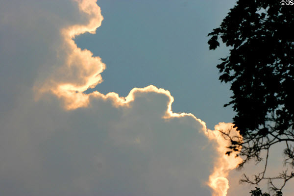 Late afternoon clouds. Northampton, MA.