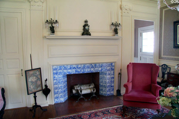 Parlor in Mayflower Society House. Plymouth, MA.