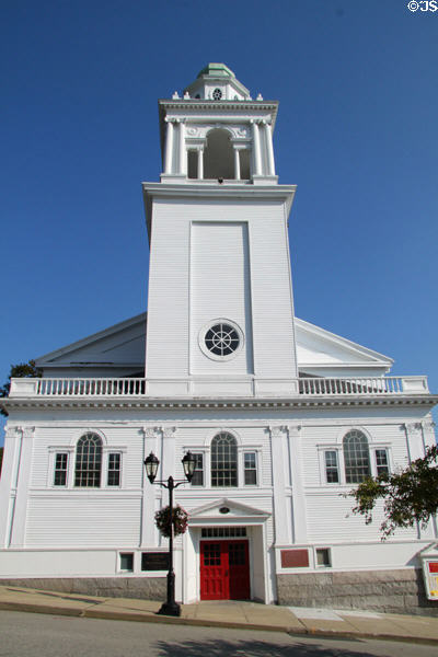 Facade of Church of the Pilgrimage. Plymouth, MA.