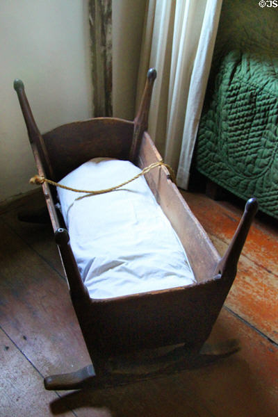Cradle at Jabez Howland House. Plymouth, MA.