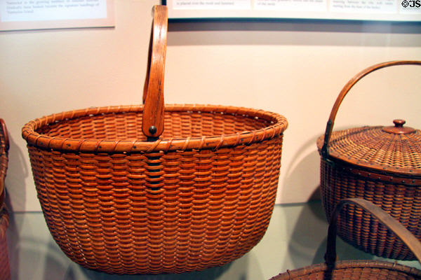 Nantucket lightship baskets (c1950-60) by José Formoso Reyes at Heritage Plantation. Sandwich, MA.