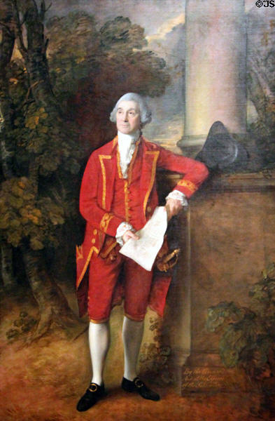 John Eld of Seighford Hall, Stafford (c1775) painting by Thomas Gainsborough at Museum of Fine Arts. Boston, MA.