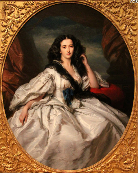 Wienczyslawa Barczewska, Madame de Jurjewicz (1860) painting by Franz Xavier Winterhalter at Museum of Fine Arts. Boston, MA.