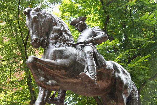 Paul Revere statue (1940) by Cyrus E. Dallin. Boston, MA.