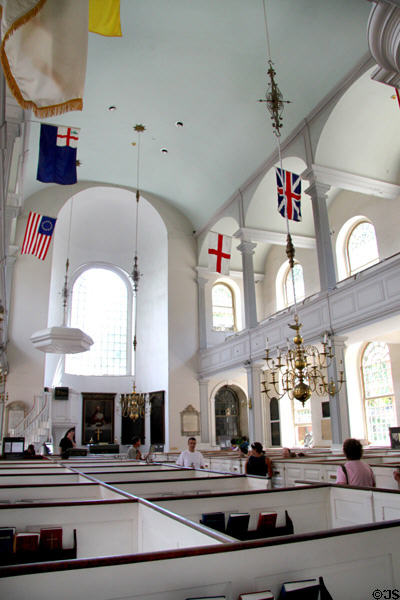 Interior of Old North Church. Boston, MA.
